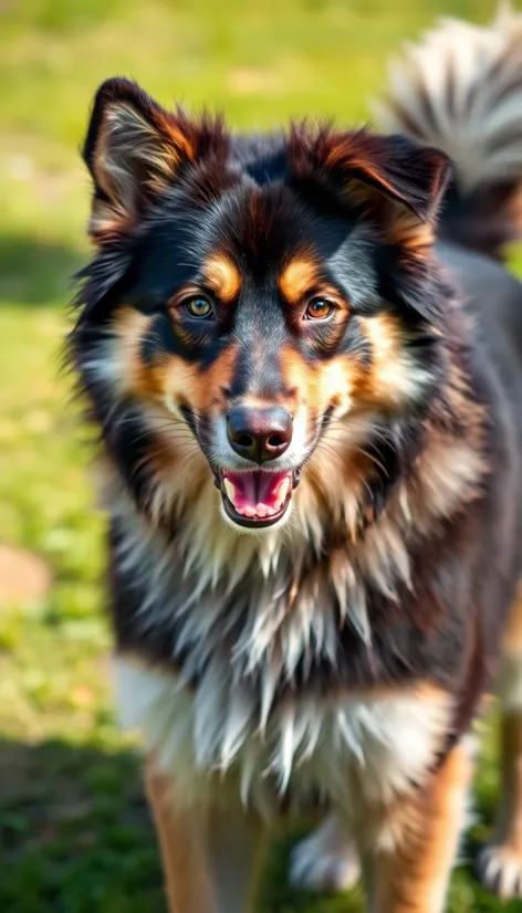 malamute and german shepherd