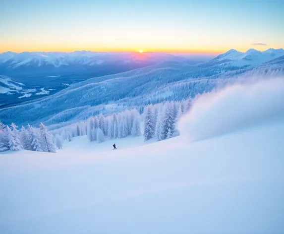 snow background downhill