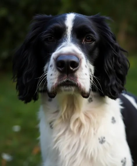 black and white springer