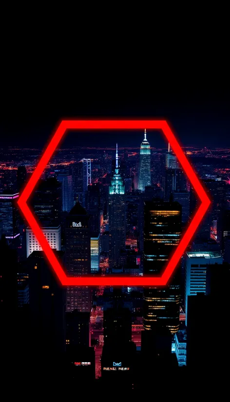 red hexagon