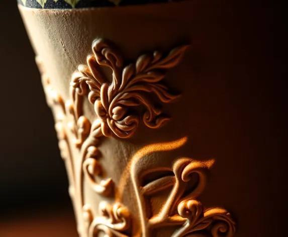 relief on a vase