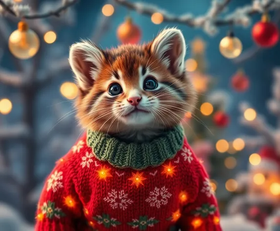 cat christmas sweater