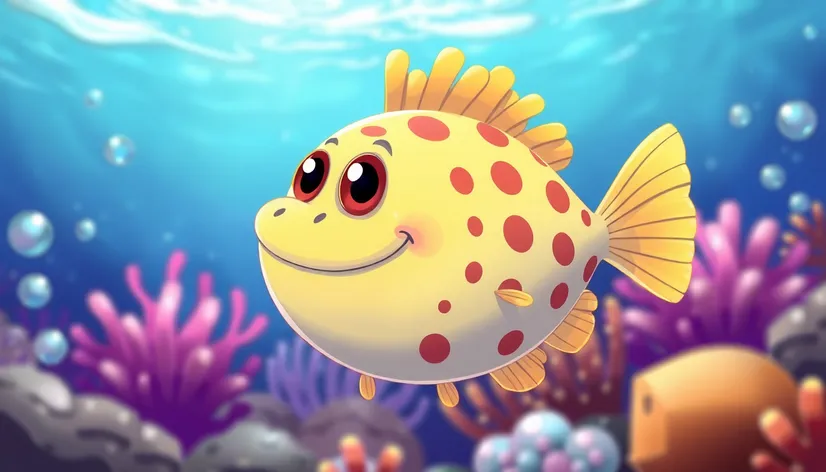 puffer fish cartoon