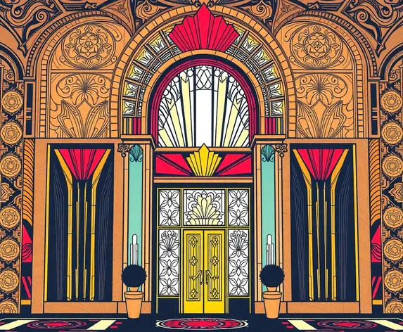 art deco vector