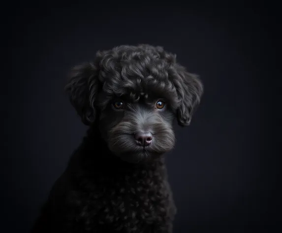 black miniature poodle