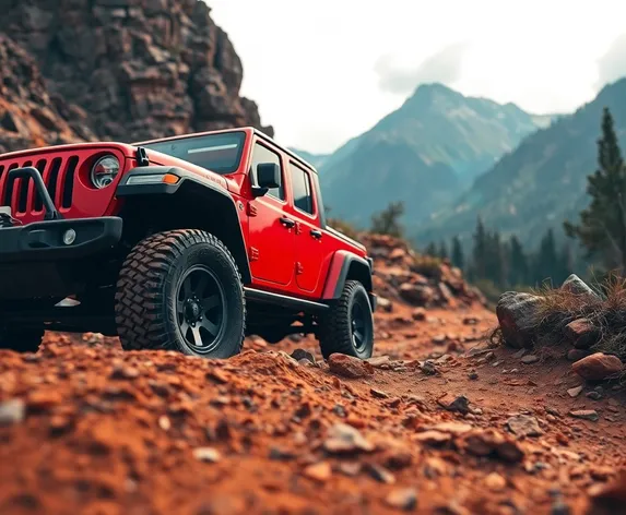 jeep and red