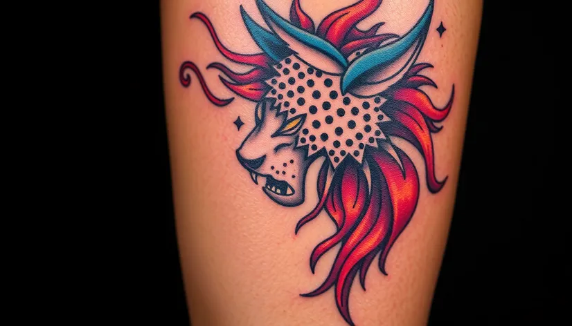 calf tattoo