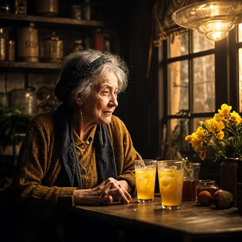 100yr old woman drink