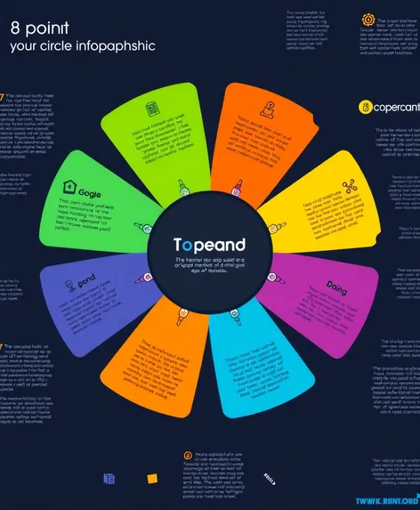 8 point circle inforgraphic