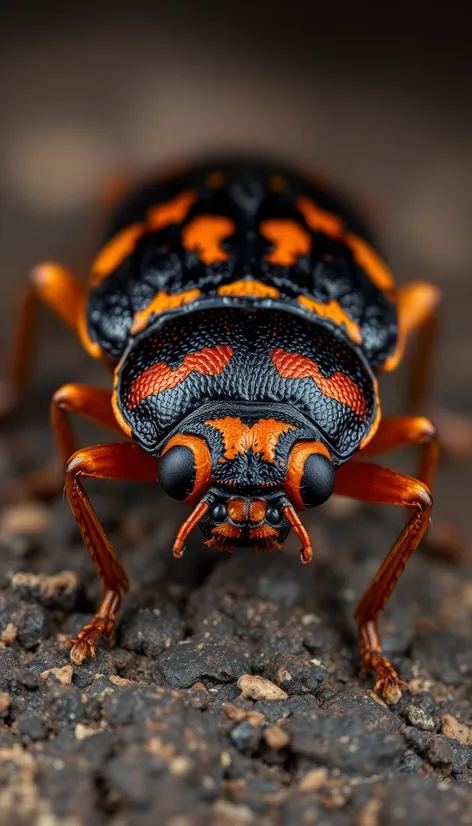 black bug with orange