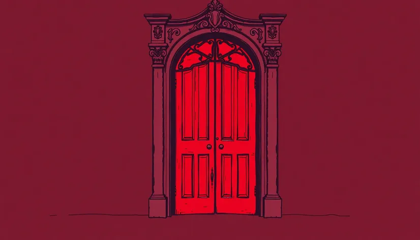 redish door illustration