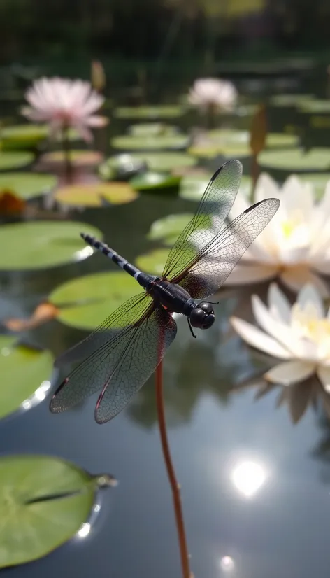 black dragonfly