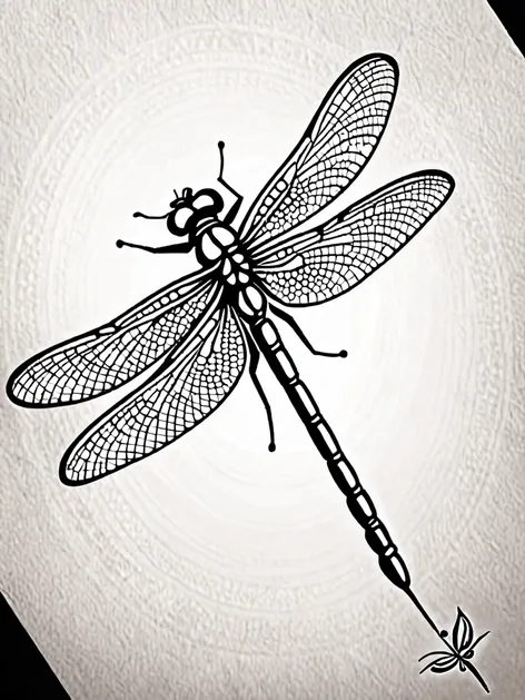 simple dragonfly tattoo