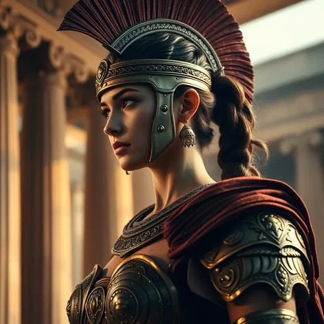 female greek armor