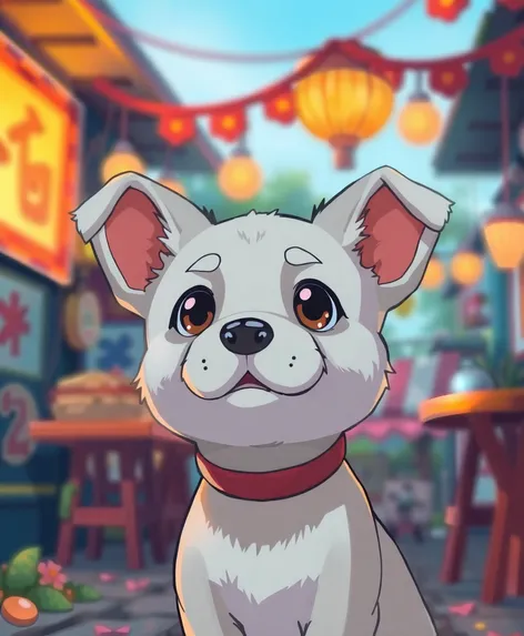 anime dog cute