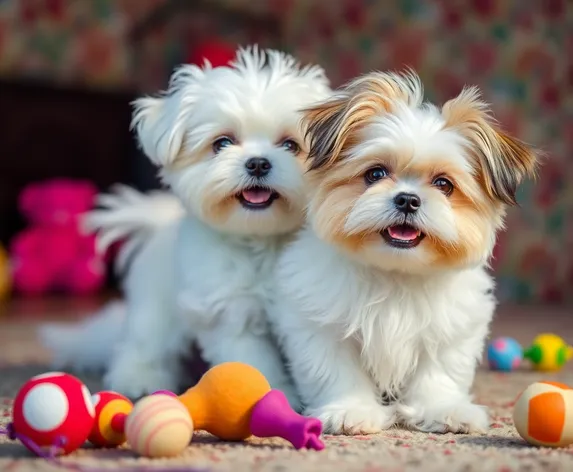 bichon frise and shih