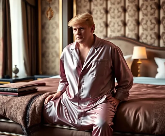 trump silk pajamas