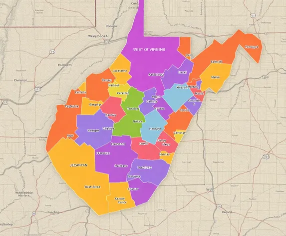 map of west virginia