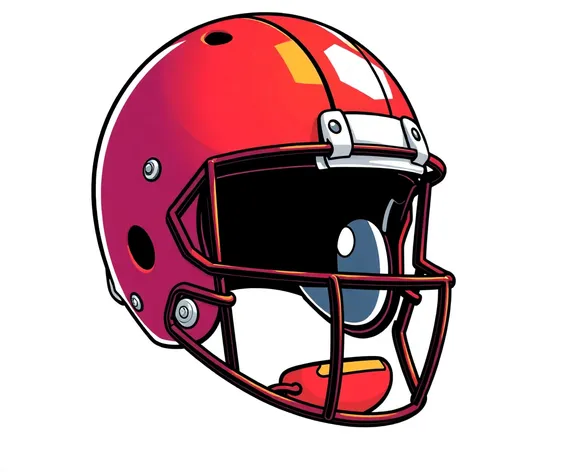 cartoon football helmet