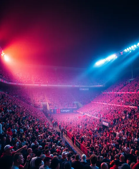 crowded stadium background