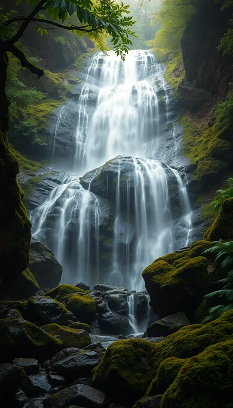 beautiful waterfall background