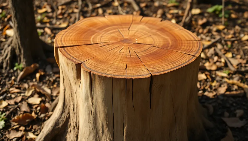 tree stump table