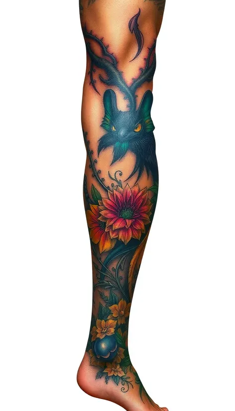 male leg tattoos