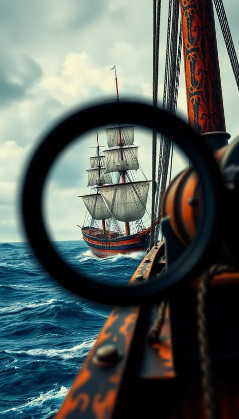 ship through spyglass