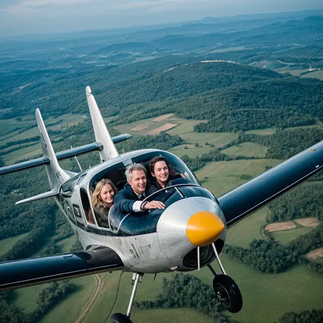 pilot with husband flying