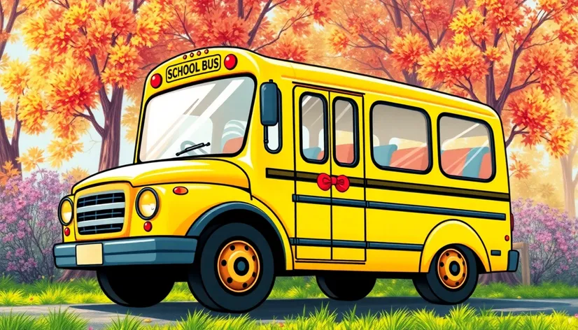 20 school bus coloring