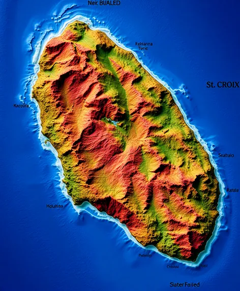 st croix map of