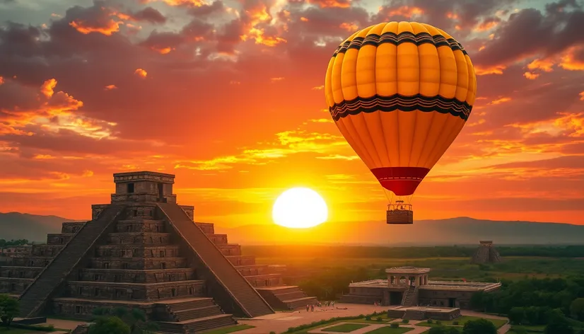 hot air balloon teotihuacan