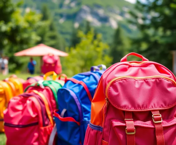 colorful backpacks free image