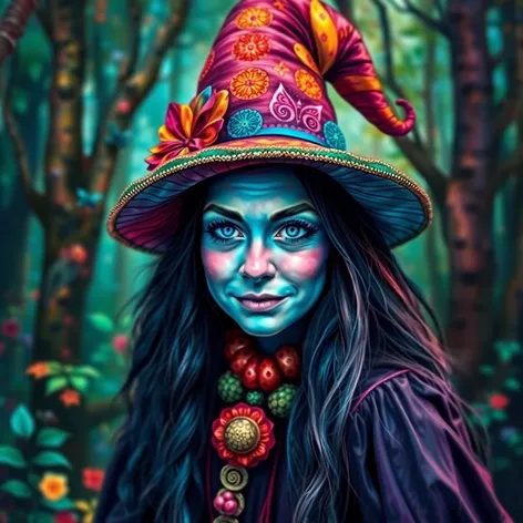 colorful witch