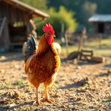 running rooster