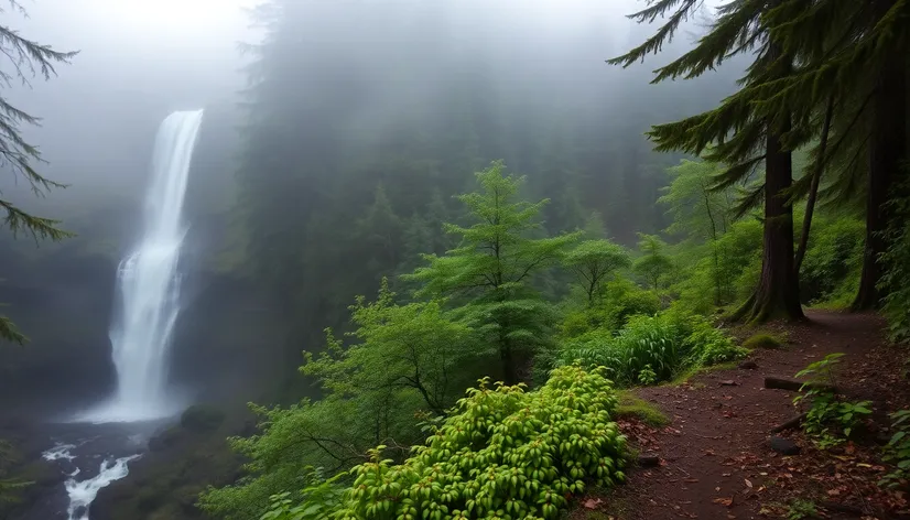 wahclella falls trail