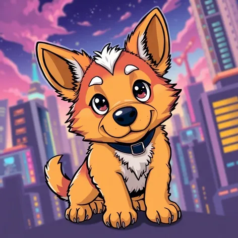 anime dog art