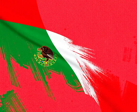 mexican flag drawing