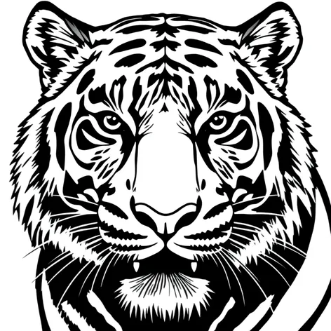 black and white tiger