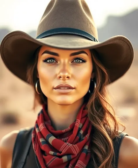 woman cowboy hat