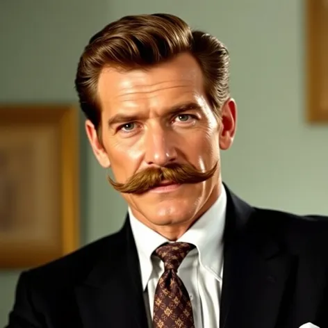 pierce brosnan mustache