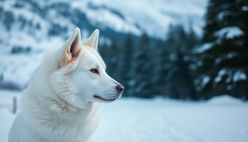 white husky dog