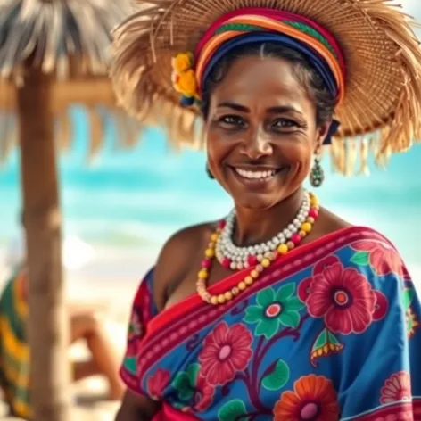 traditional aruban woman