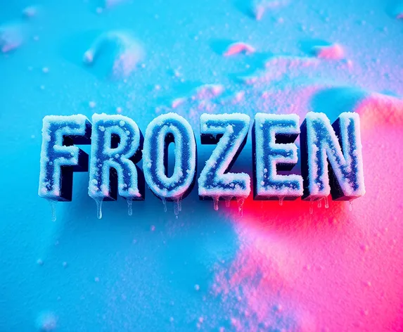 frozen font