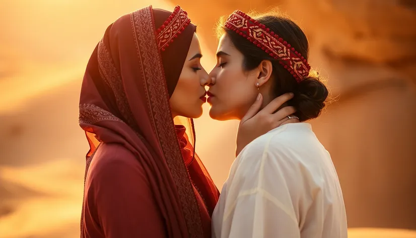 kissing arab