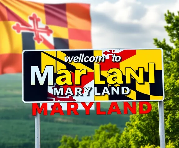 welcome to maryland sign