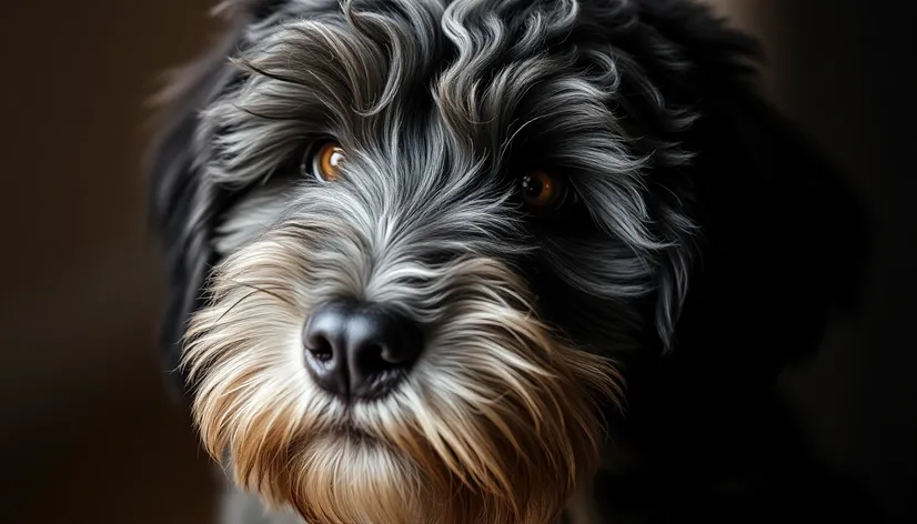 black and white goldendoodle