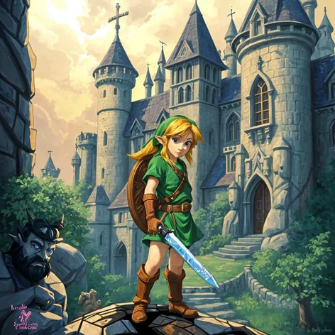 legend of zelda coloring