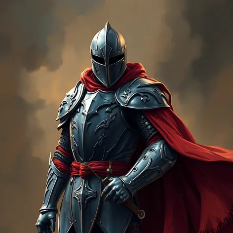 knight armor with cape