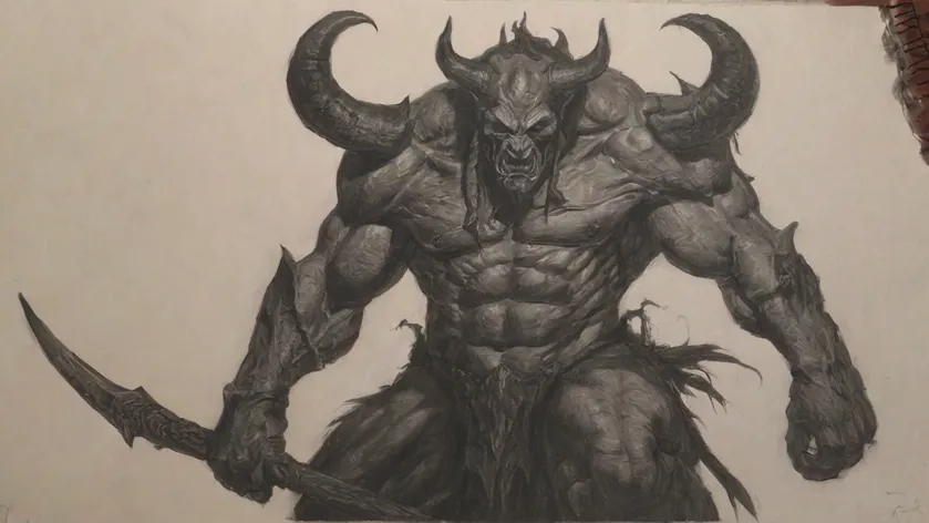 demon drawing